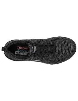 Zapatillas Skechers Flex appeal 3.0- high tides Mujer Negro