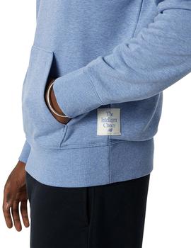 Sudadera Con Capucha New Balance Essentials Pure Hombre Azul