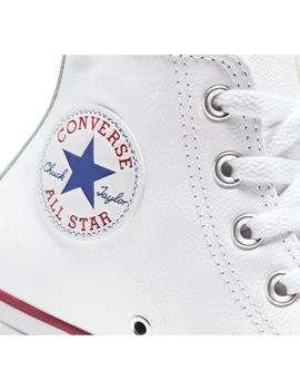 Zapatillas Converse All Star Hi Leather Mujer Blanco