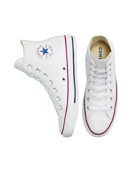 Zapatillas Converse All Star Hi Leather Mujer Blanco