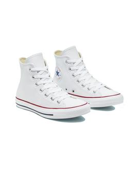 Zapatillas Converse All Star Hi Leather Mujer Blanco