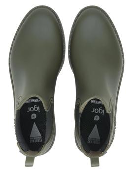 Botín Verbenas Gaudí Mate Mujer kaki-Negro