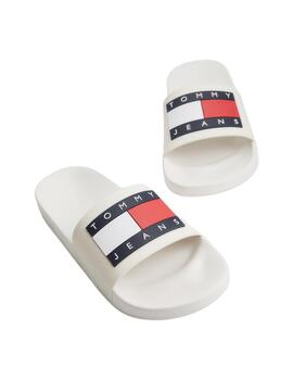 Chanclas Tommy Essential Hombre Blanca