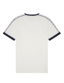 Camiseta Fred Perry Ringer Hombre Blanco