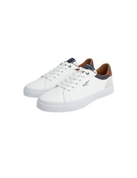Zapatillas Pepe Jeans Kenton Court Hombre Blanco