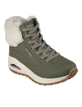 Zapatillas Skechers Uno Rugged-Fall Air Mujer Oliva