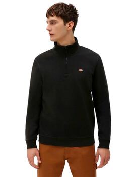 Sudadera Dickies Oakport Quarter Zip Hombre Negro