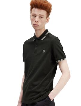Polo Fred Perry Twin Tipped Verde