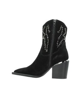 Botin Alma En Pena Crosta Mujer Negro