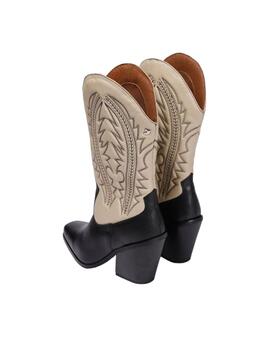 Botas Gioseppo Herlev Mujer Beige y Negro