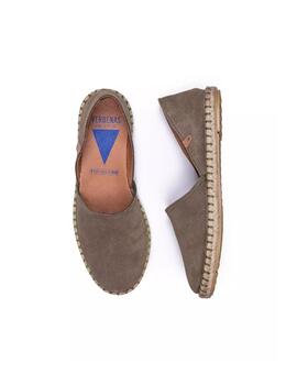 Alpargatas Verbenas Carmen Serraje Mujer Kaki