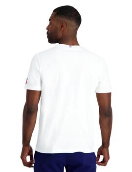 Camiseta Le Coq Sportif France Rugby Fanwear Hombre Blanco