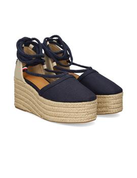 Sandalias Tommy Closed Toe Line Mujer Azul