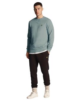 Sudadera Lyle&Scott Crew Neck Hombre Azul