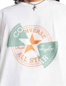 Camiseta Chuck Patch Distort Unisex Blanco