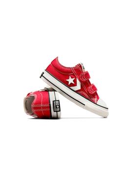 Zapatillas Converse Star Player 76 Velcro Rojo