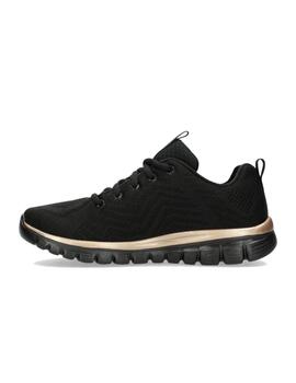 Zapatillas Skechers Graceful Mujer Negro