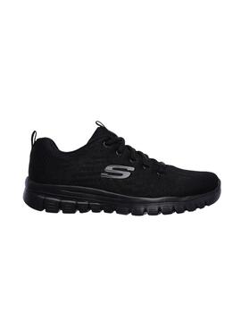 Zapatillas Skechers Graceful Get Connected Mujer Negro