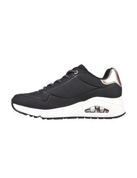 Zapatillas Skechers Uno-Shimmer Away Mujer Negro