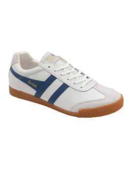 Zapatillas Gola Harrier Leather Hombre Blanco/Marino