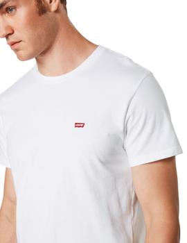 Camiseta Levis  Logo Pequeño Blanca