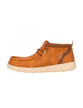 Botín Hey Dude Wally Mid Gripr Classic Hombre Camel