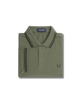 Polo Fred Perry Twin Tipped Hombre Verde
