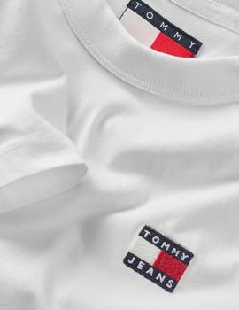 Camiseta Tommy Reg Badge Mujer Blanco