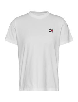 Camiseta Tommy Reg Badge Mujer Blanco
