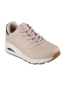 Zapatillas Skechers Shimmer Away Mujer Beige