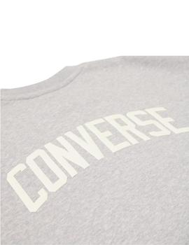 Sudadera Converse Chuck Crew Mujer Gris