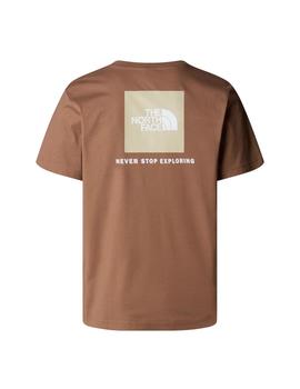Camiseta The North Face Box Hombre Marrón