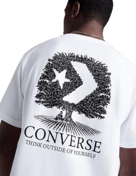 Camiseta Converse Think Outside Hombre Blanco