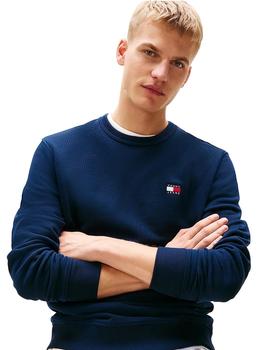 Sudadera Tommy Regular Badge Hombre Azul