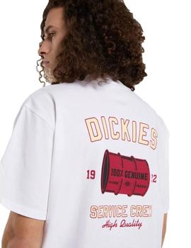 Camiseta Dickies Service Crew Hombre Blanca