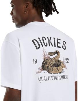 Camiseta Dickies Snake Hombre Blanca