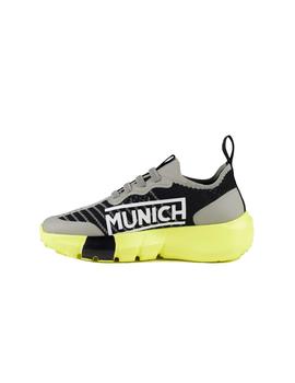 Zapatillas Munich Jony Kid 14 Niño Gris