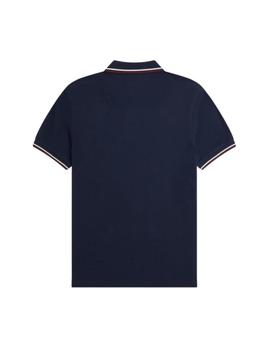 Polo Fred Perry Twin Tipped Hombre Navy