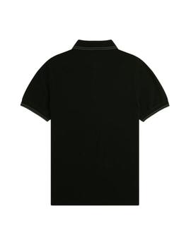 Polo Fred Perry Twin Tipped Hombre Negro