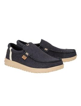 Zapatillas Hey Dude Mikka Jute Hombre Negro