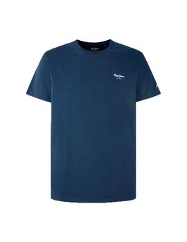 Camiseta Pepe Jeans Original Basic Hombre Azul