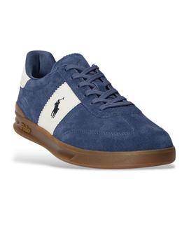 Zapatilla Polo Suede Heritage Aerea Hombre Azul