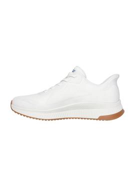 Zapatillas Skechers Bobs Squad 4 Hombre Blanco
