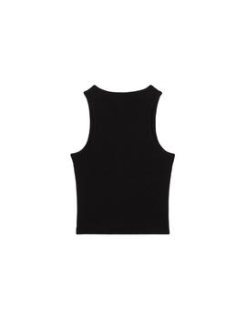 Camiseta Dickies Oakport Rib Top Mujer Negro