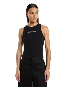 Camiseta Dickies Oakport Rib Top Mujer Negro