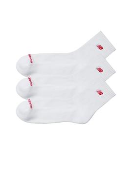 Calcetines New Balance Pack 3 Unisex Blancos