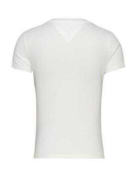 Camiseta Tommy Slim Essential Mujer Blanco