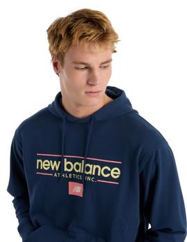 Sudadera New Balance Relaxed Azul