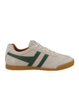 Zapatillas Gola Harrier Suede White Evergreen Hombre Gris