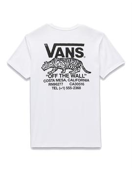 Camiseta Vans Sneaky Hombre Blanco